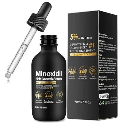 5% Minoxidil for Women Hair Growth - Hair Regrowth Treatment for Men and Women - Minoxidil Hair Growth Serum for Fuller Thicker Hair