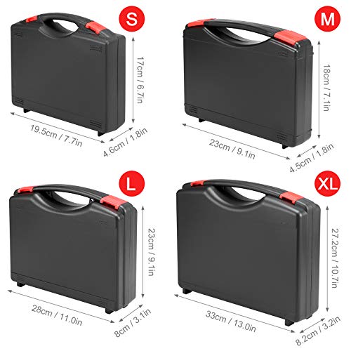 DECDEAL Caixa de ferramentas para kit de ferramentas portátil Caixa de ferramentas de hardware Caixa
