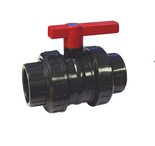 Cepex AQ PVC  Válvula de Bola, Color Negro