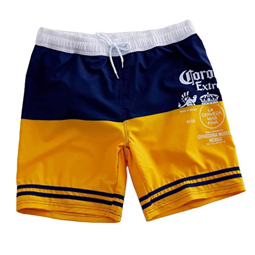 Corona Extra Striped Stretch Board Shorts (as1, Alpha, x_l, Regular, Regular, X-Large)