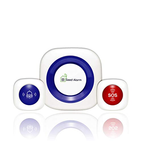 Seed Alarm Wireless Elderly Alarm System, Caregiver Pager Smart Call System, 2 Call