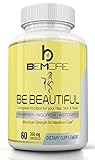 BE BEAUTIFUL | Best Hair Skin Nails 3-in-1 Supplement | Formula with Biotin (5000mcg!), Calcium, MSM, NAC, PABA, Vitamins A, B-12, C, D, Folate and Bamboo Extract for Age-Defying Beauty!