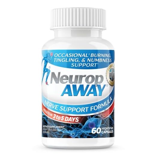 NeuropAWAY Nerve Support Formula 60 Daily Capsules.