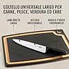 Victorinox Fibrox, Coltello da Chef, Coltello Universale Largo per Carne, Pesce, Frutta ed Erbe, 25 cm, Lama Dritta, Affilato, Acciaio Inossidabile, Nero