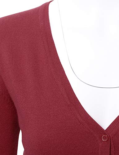 Image of Allsense Women's Long-Sleeve V-Neck Cardigan Sweater | Button Down, Lightweight Soft Knit