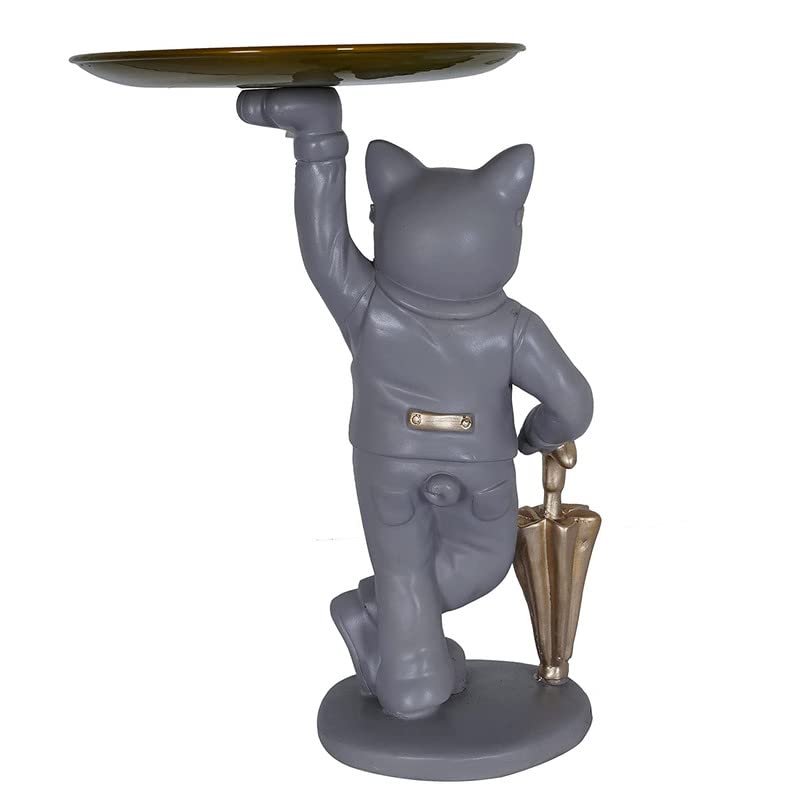 Perro Fresco con Placa Escultura Elegante Western Eiderdown 9.5" Colección Casa 5