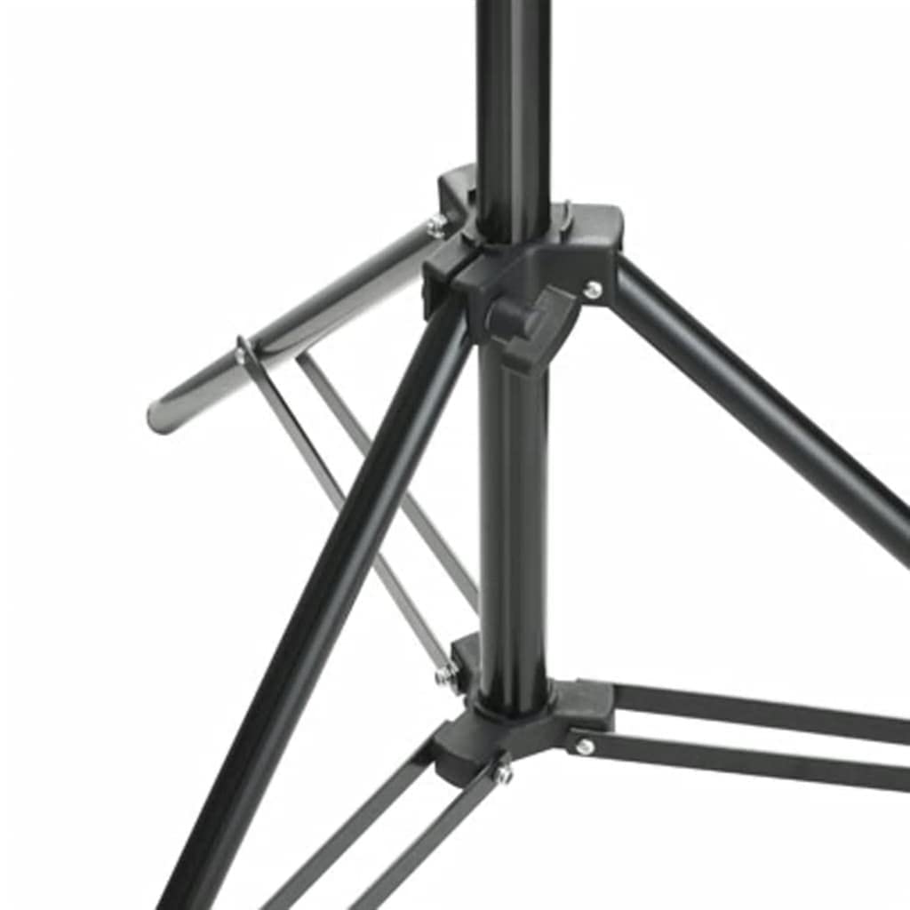 Sfondo fotografico portatile telescopico in alluminio con treppiede regolabile e barra trasversale per foto, video, streaming e riprese in studio