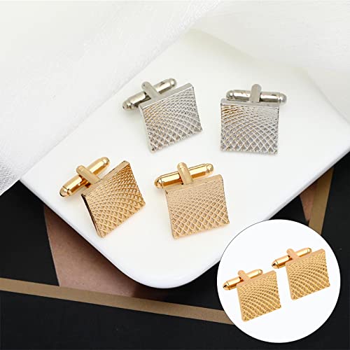 Gemelos cuadrados para bodas y eventos formales con estilo clásico 6