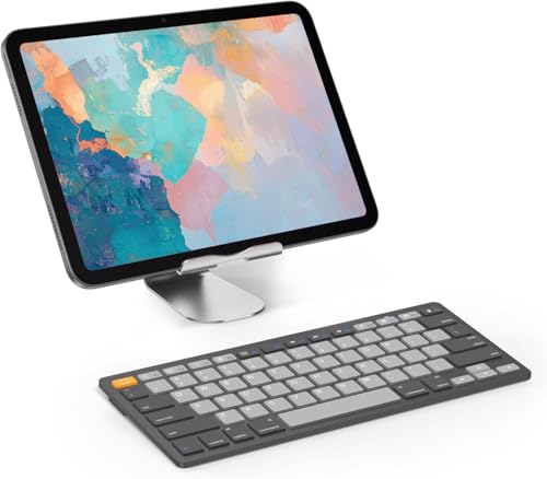 Image of OMOTON Bluetooth Keyboard Compatible with iPad 10th Generation, iPad 10.2 (9th /8th /7th), iPad Pro 13 /12.9 /11 inch, iPad Air /Mini and More Bluetooth Enabled Devices, Graphite Gray