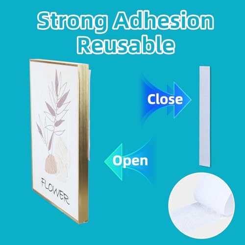 Image of Hook and Loop Tape, 0.8inX9.84FT，Strong Self-Adhesive Hook and Loop Tape Self-Adhesive Heavy Duty Strap for Family Sofa Cushions, Free Cutting White