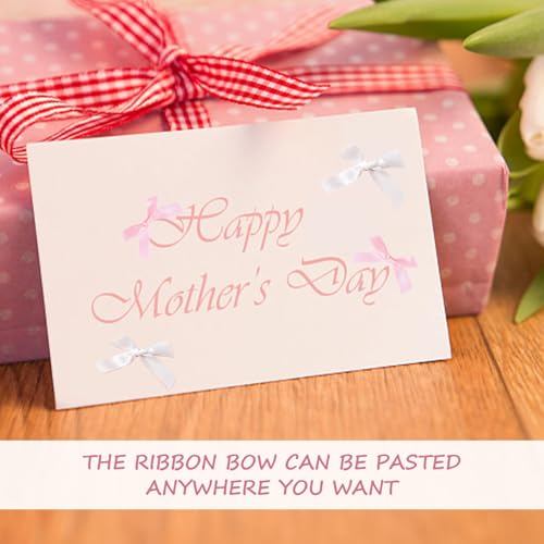 Mini Schleifen,200 PCS Kleine Schleifen Satinschleifen für DIY Handwerk Geschenkverpackungen Weihnachten Dekoration Karte Ribbon Bows