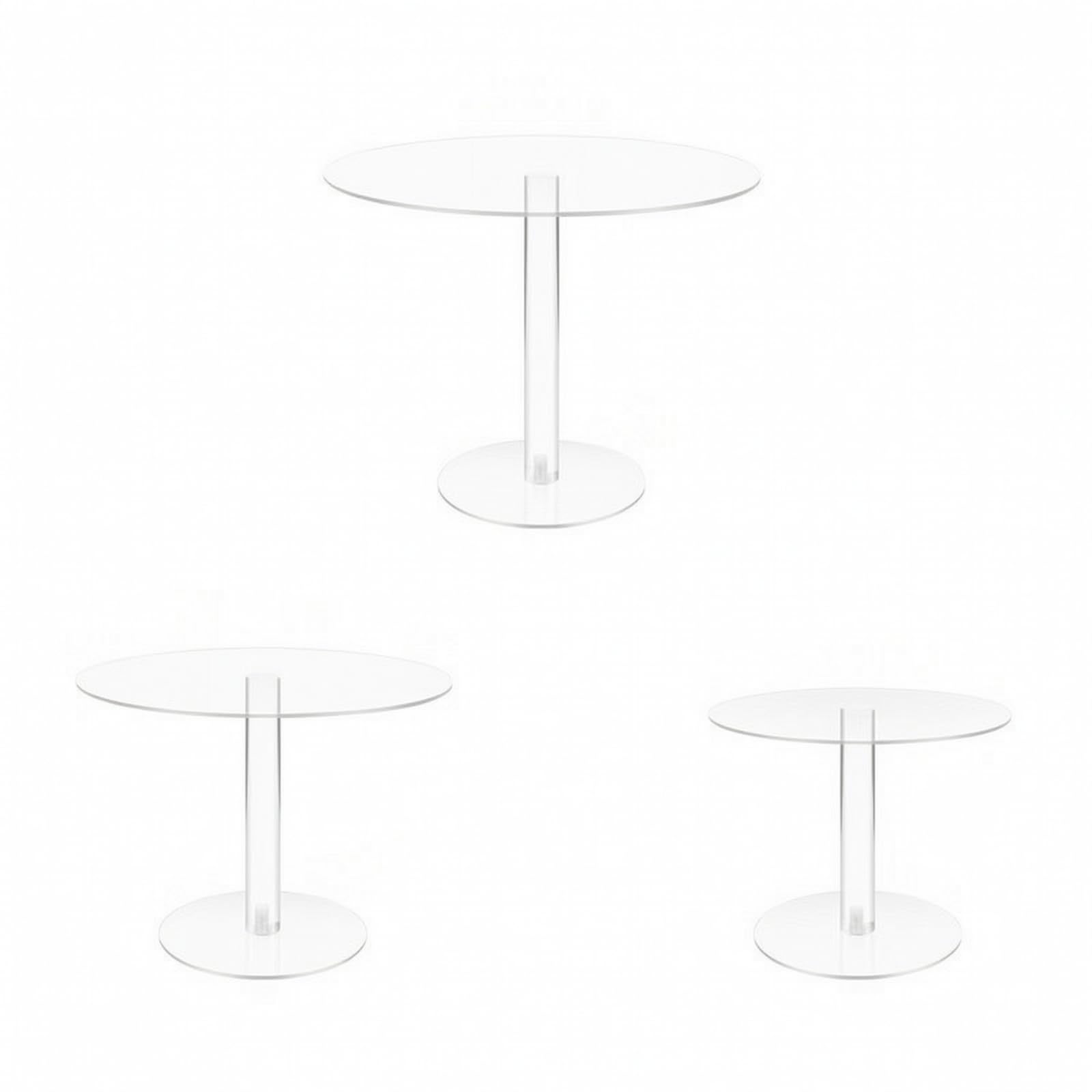 Présentoir Rond en Acrylique Stable, Ensemble -Pièces