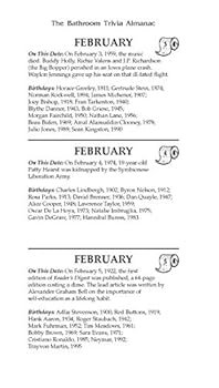 Hardcover Bathroom Trivia Almanac Book