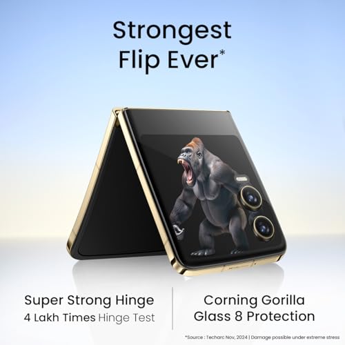 Image of Tecno Phantom V Flip 2 (Travertine Green, 8GB+256GB) | Strongest Flip Ever | 4720mAh with 70W Charger | Advance AI Features | 50MP OIS+50MP Camera | 6.9 inch 120Hz AMOLED Main & 3.64 inch AMOLED Cover Screen
