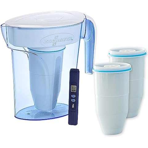 Culligan ZeroWater 1.7L Water Filter Jug with TDS Meter Cover