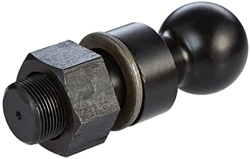 Buyers Products 1802056 Heat Treated Black Oxide 2-5/16 in Hitch Ball With 1.5 in Shank dia x 2.75 Length +1 in Riser 30 000 lb MGTW for Trailer RV Marine & HeavyDuty Towing (3.75 in Total Length)