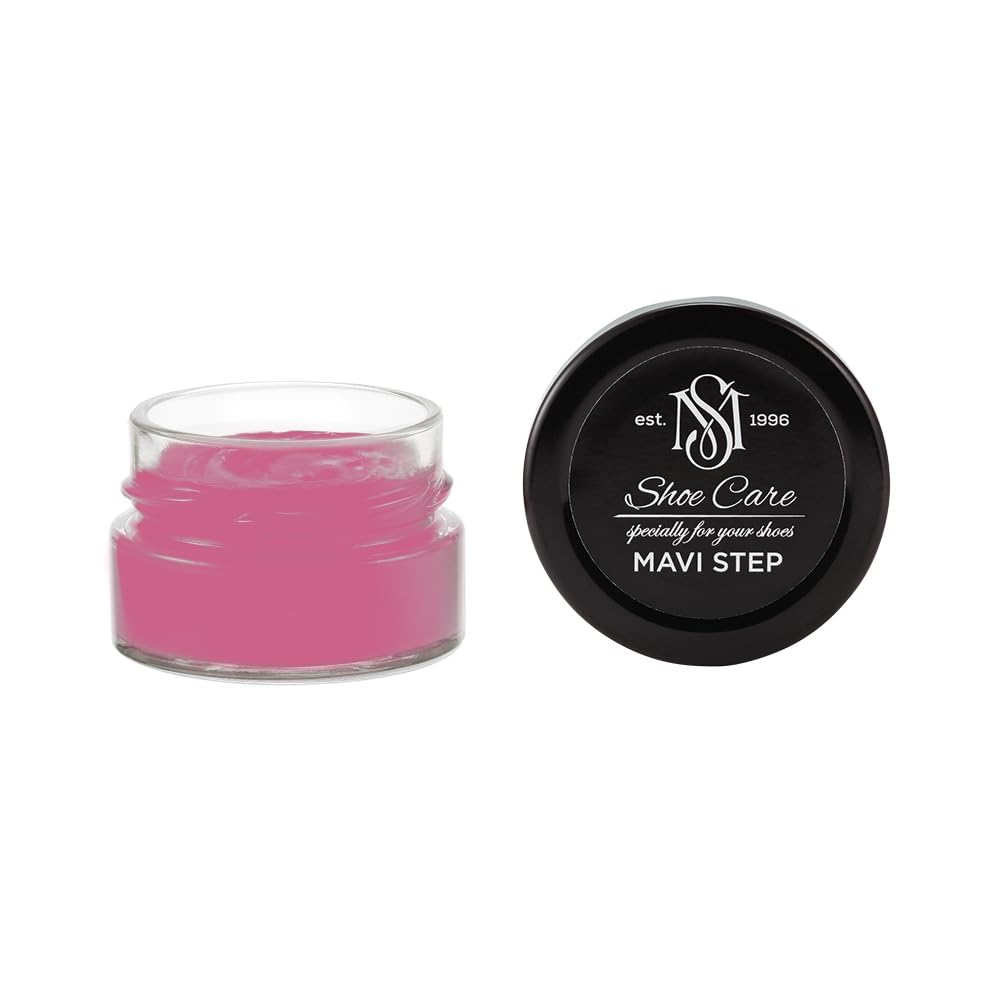 Crème de Cirage Premium - NCS S 2050-R20B Rouge Orchidée Abyssal - Soin Nourrissant & Rénovateur de Couleur pour Cuir Lisse par MAVI STEP - 1.70 fl oz / 50 ml