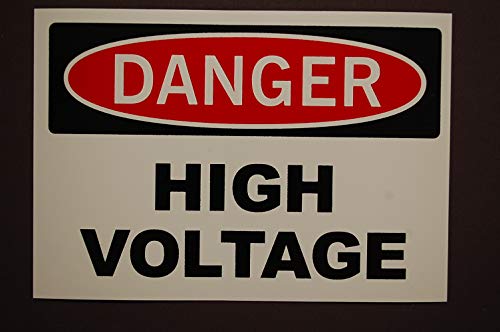 DANGER - High Voltage Self Adhesive Sticker Vinyl Decal 5