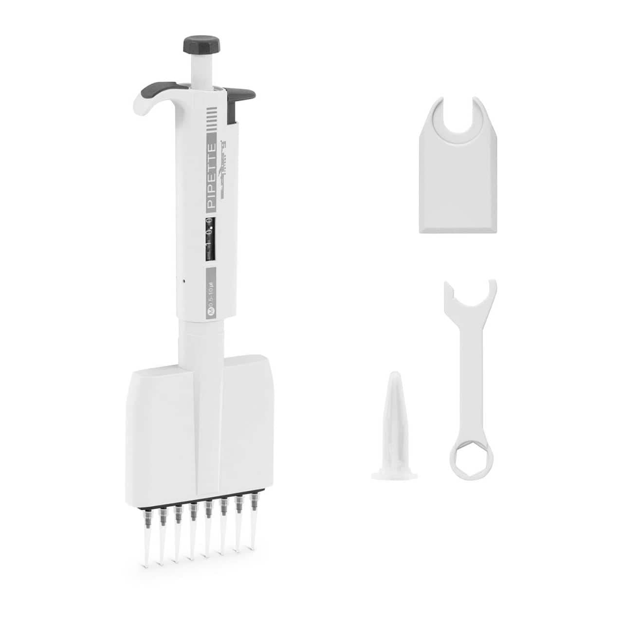 Steinberg Systems SBS-LAB-120 - Pipeta multicanal para 8 puntas 0,0005-0,01 ml pipeta de 8 canales