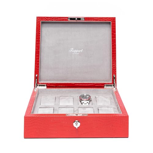 Eight-Watch Red Leather Box