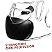 Angoily Taekwondo Mask, 4pcs Clear Kickboxing Sparring Headgear, Breathable Martial Arts Face Protection, Adjustable Strap for Men & Women, Detachable Thickening