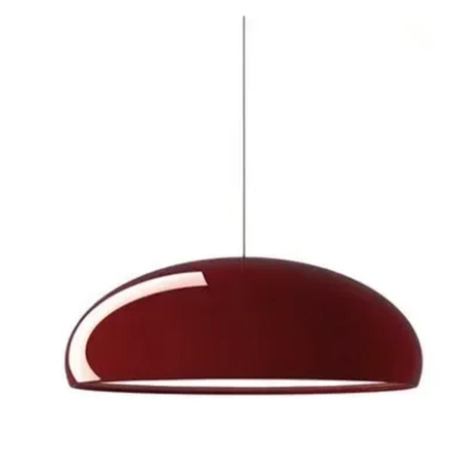 Bdfjeds Red Pendant Lights Shade Modern Led Pendant Lights Black White Round Aluminum Lampshade Chandelier Dining Table Room Decor(,Dia 45Cm)