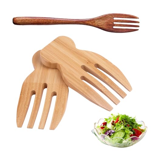 HDGSAFD Lot de 2 fourchettes à salade et 1 fourchette...
