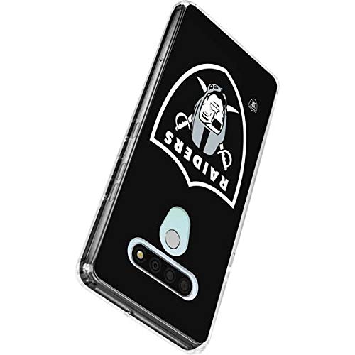 Skinit Clear Phone Case Compatible with LG Stylo 6 - Officially Licensed NFL Las Vegas Raiders Large Logo Design