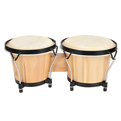 Afrikaanse Schapenvacht Trommel, Volwassenen Percussie-instrumenten Origineel Natuurlijk Hout Bongo's Muziekinstrument… - Image 3