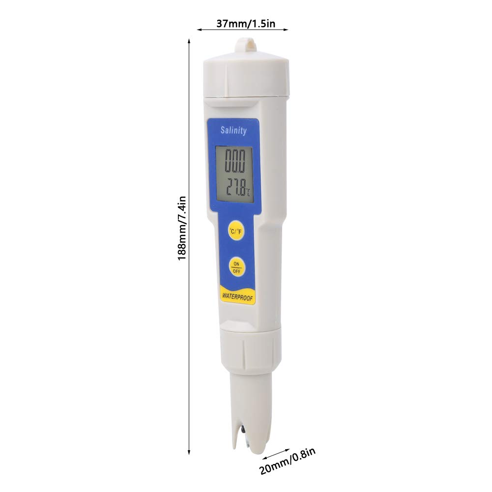 Tester Di Salinità Portatile Digitale Misuratore Con Compensazione Temperatura Per Acquari E Soluzioni Saline
