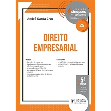 Capa do livro Sinopses Para Concursos - Direito Empresarial (Volume 25)