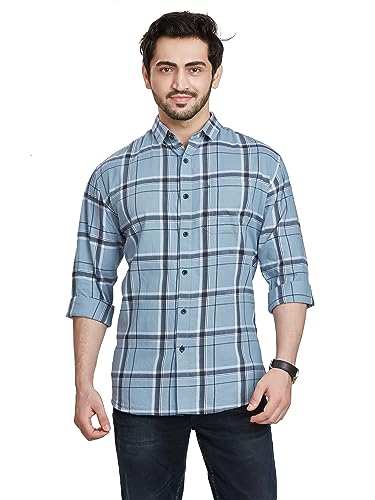 Image of BE ACTIVE Cotton Casual Checks Shirts for Men|| Casual Shirts for Men|| Mens Casual Shirts Full Sleeve