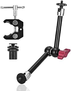UTEBIT Upgraded 11 Inch Articulating Camera Arm with Large Super Clamp Magic Friction
