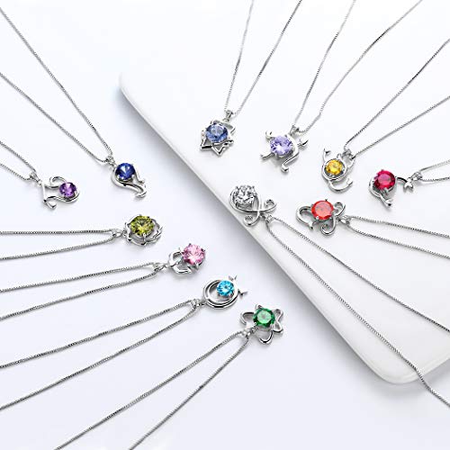 Aurora-Tears-Zodiac-Constellation-Necklaces-Women-925-Sterling-Silver-Crystal-Birthstone-Pendant-Cubic-Zirconia-Birth-Jewelry-Charm-Dating-Jewelry - DumpADate.com