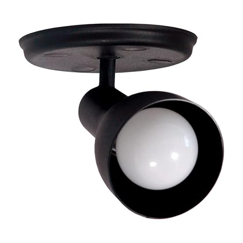 Spot de Sobrepor 1 Lâmpada Direcionável Cor:Preto