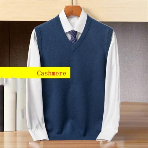Men’S Wool Vest V-Neck Pullover Solid Color Knitted Sweater Sleeveless Thick Computer Knitted Daily Casual Tank Tops3
