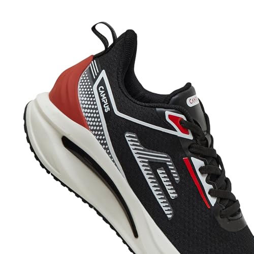 Campus Men's STRUT Running Shoes Black White 8UK BLK/WHT - Image 7