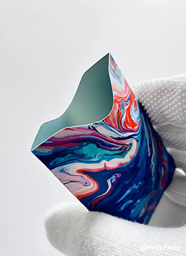 8 RFID Blocking Sleeves, Unique Designs and Arts in Blue, Anti-Theft Credit Card Holder, Credit Card Protector, Easy to Recognize, Sturdy and Perfect size for cards4