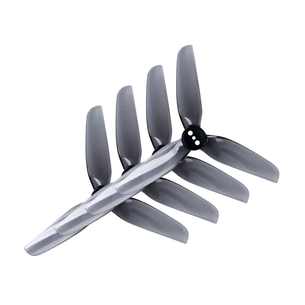 śmigło T3X2,5X3 szare 3025 3-łopatowe śmigło PC kompatybilne z RC FPV Racing Freestyle 7.6 cm kompatybilne z kanałami Cinewhoop części zamienne (12 par)