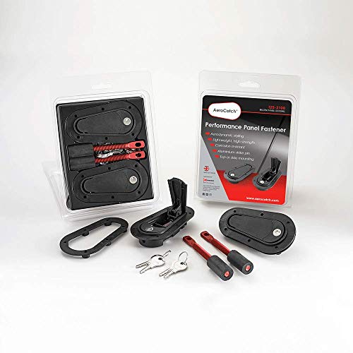 Aerocatch 125-2100 Below Panel Flush Locking Hood Latch And Pin Kit - Black #TOP1