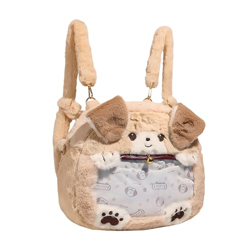 Kids Backpack Plush Dog Ita Bag Shoulder Crosssbody Cartoon Stuffed Animal Backpack for Girls