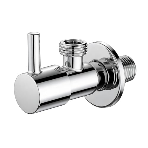 Ibergrif M22025-1/2 Robinet d'Arret de Régulation avec Poignée, Robinet Équerre (1/2