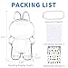 Bestoct Protective Case for Labubu The Monster Standing Series(Exciting Macaron/Big into Energy), with Halloween Sticker,Clear Display Box,Transparent Storage Cover(Doll Not Include) (Standing 6.8