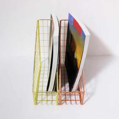 Revistero dorado de escritorio para decorar despachos domésticos y salones actuales 4