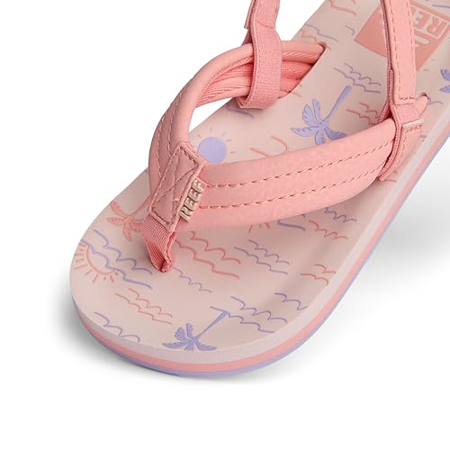 Image of REEF Girls Toddler /Little Kid Ahi Beach Flip Flop, Soft Cushion Footbed, Water Friendly