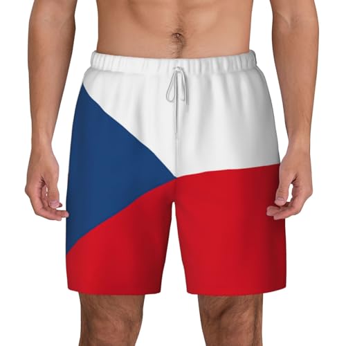 Maillot de bain homme drapeau République tchèque à séchage rapide