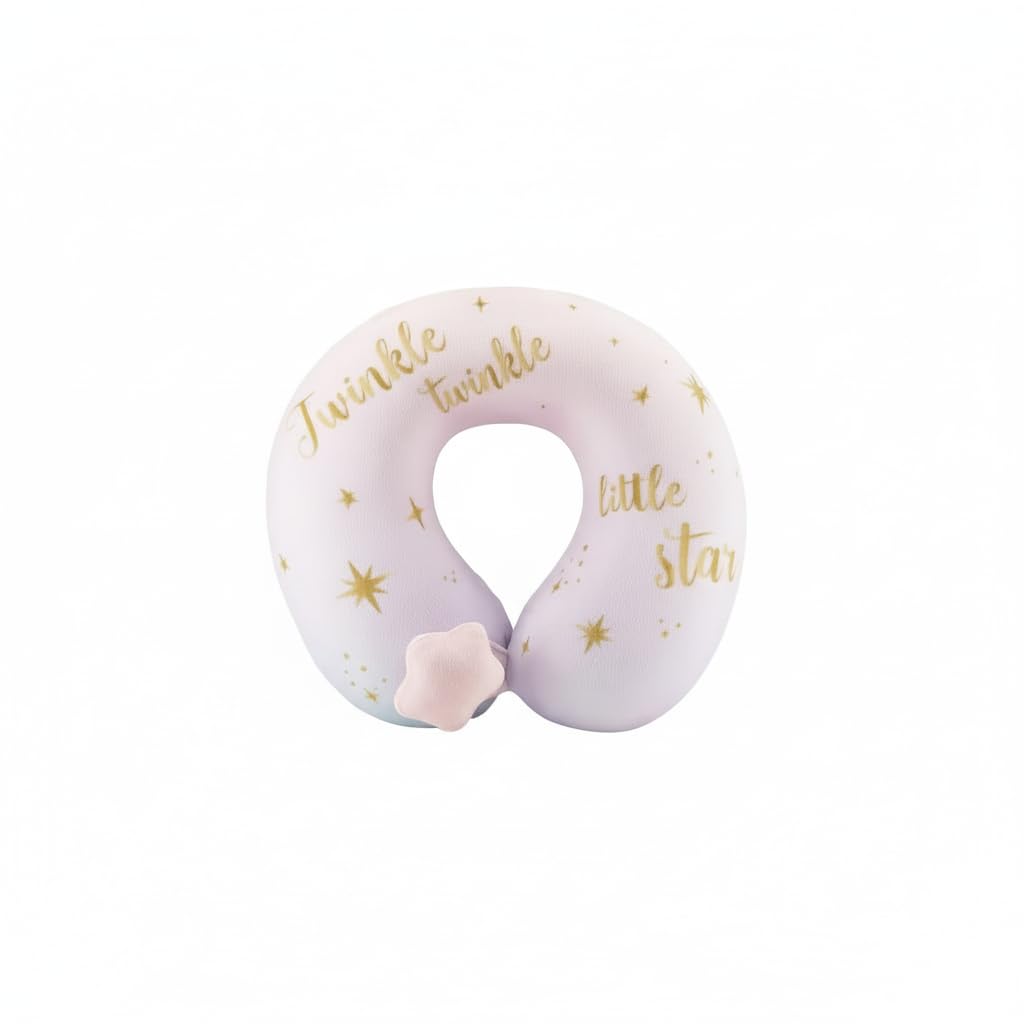 MINISO Moon Star Series Memory Foam U-Shaped Neck Pillow (Pink)-image-48