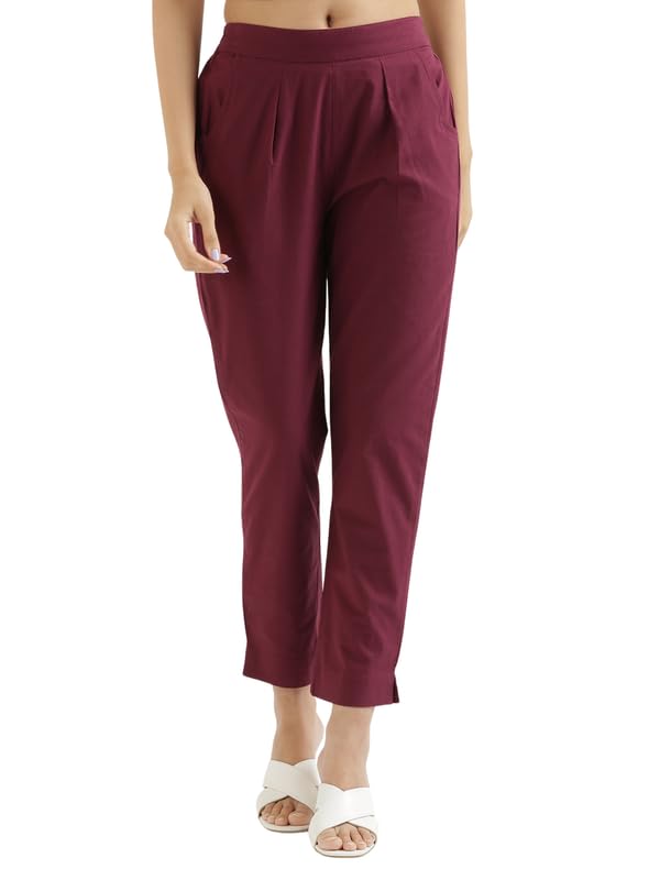 Image of SAADAA Women's Cotton Kurta Pant Set - | Soft, Breathable Fabric | Comfortable Daily Ethnic Wear