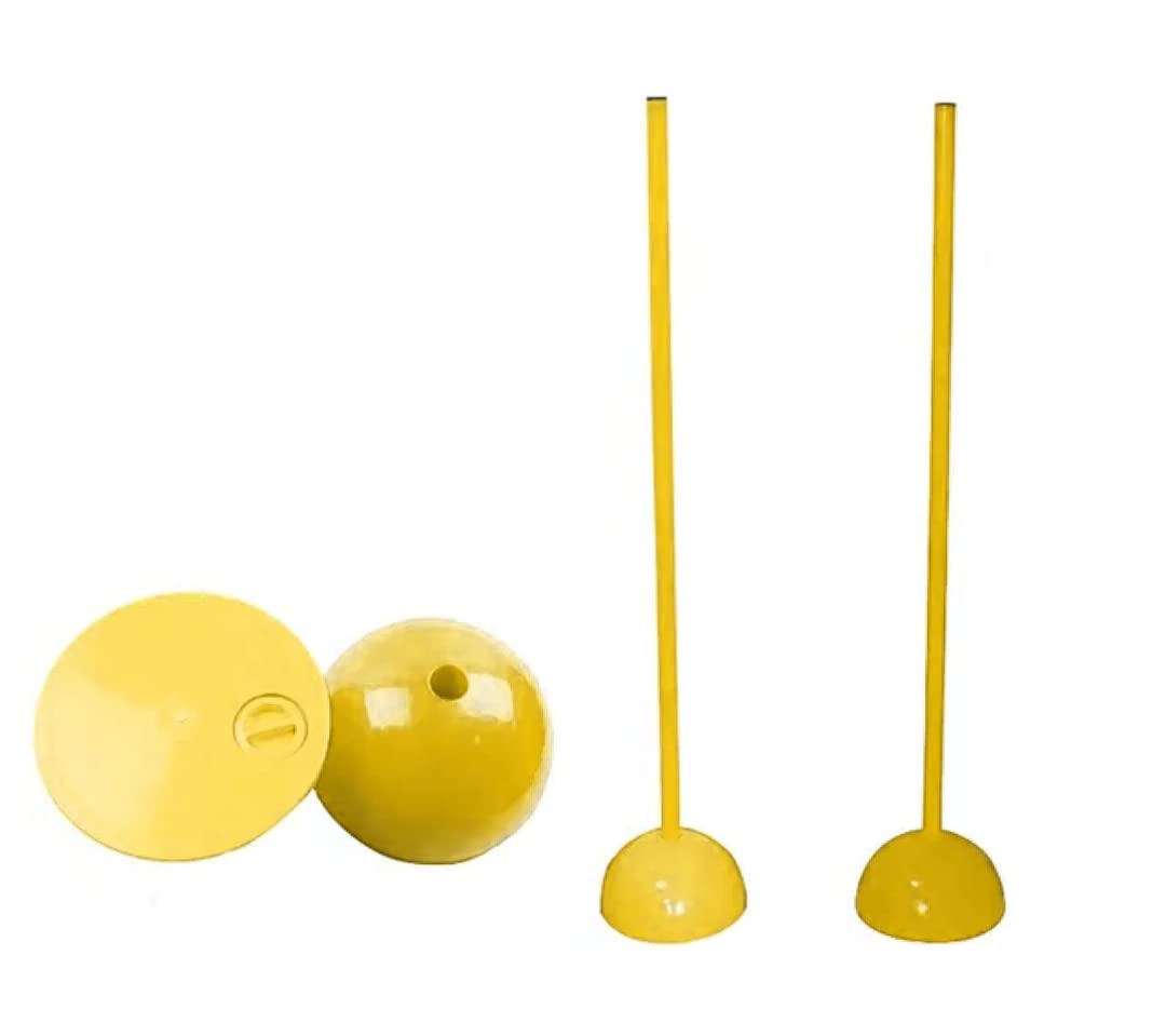 Lot de 4 bâtons de Slalom pour entraînement de Vitesse d'agilité de Football (Lot de 4)