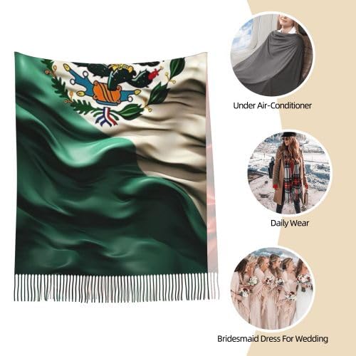Kiribati Flag Shawls And Wraps For Women Soft Warm Blanket Lightweight Scarfs Versatile Long Shawl For Evening Dresses3